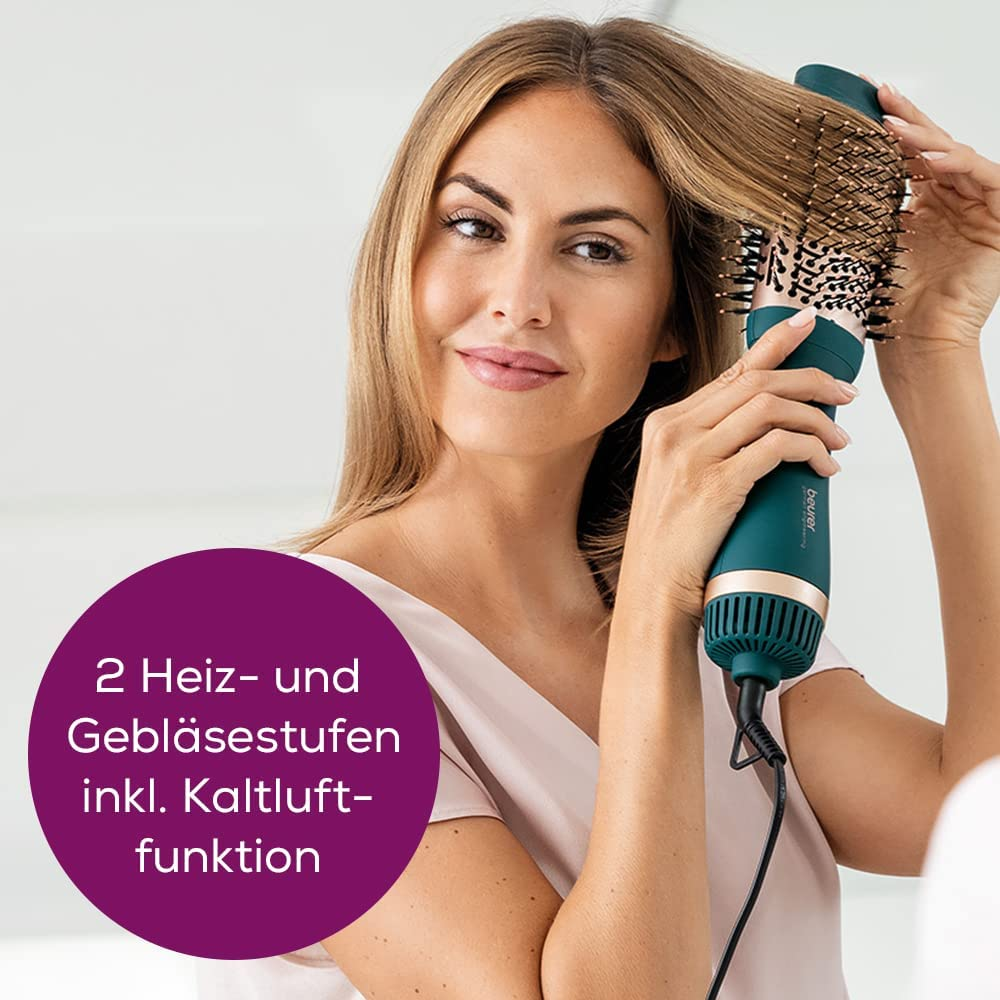 BEURER HC 45 Ocean - 2-in-1 Volumen- & Haartrocknungsbürste (Blau)