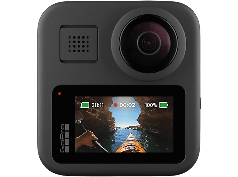 Cámara deportiva | GoPro Max, Vídeo 5.6K 30, 16.6 MP, Slo-Mo 2x, Max HyperSmooth, 5m, GPS, Negro