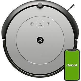 Robot aspirador - iRobot Roomba i1156, Tecnología Dirt Detect, Autonomía 75 min, Asistente de voz, WiFi, Gris