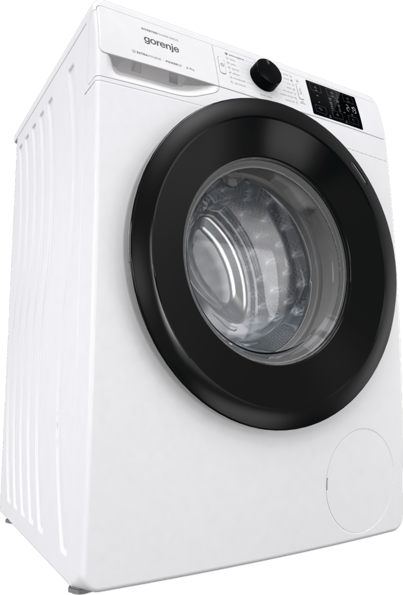 GORENJE WNEI72B elöltöltős mosógép 7 kg, 1200 f/p, WaveActive dob, Inverter motor, StableTech kivitel