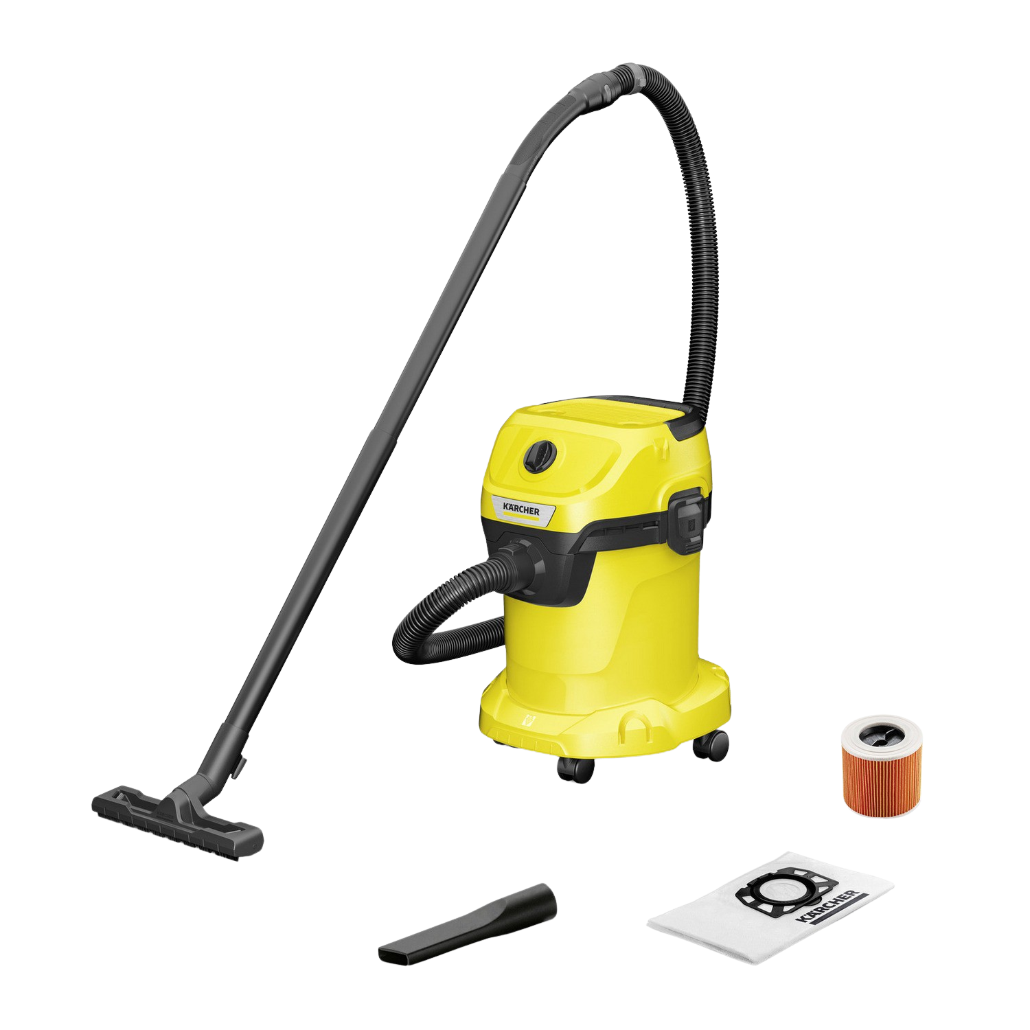 Karcher Wd 3 aspiradora 1000w kärcher en seco y v17420 soplado 1000 17l manguera 2m filtro cartucho fieltro boquilla para 1.628101.0 17