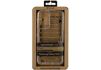 Funda - muvit MCSPS0012, Para Samsung Galaxy S22 Plus 5G, Materiales 100% reciclables, Transparente