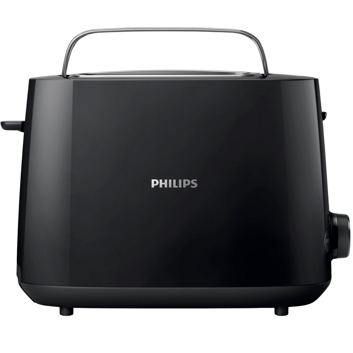 Tostadora - Philips HD2581/90, 8 ajustes, Rejilla calientabollos, Función extraelevación, 900 W, Negro