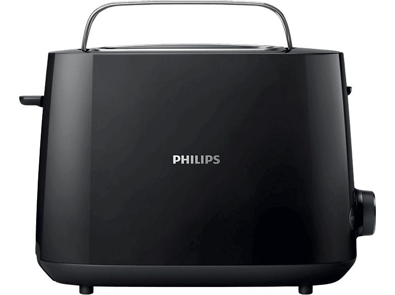 Tostadora  Philips HD2581/90, 8 ajustes, Rejilla calientabollos, Función  extraelevación, 900 W, Negro