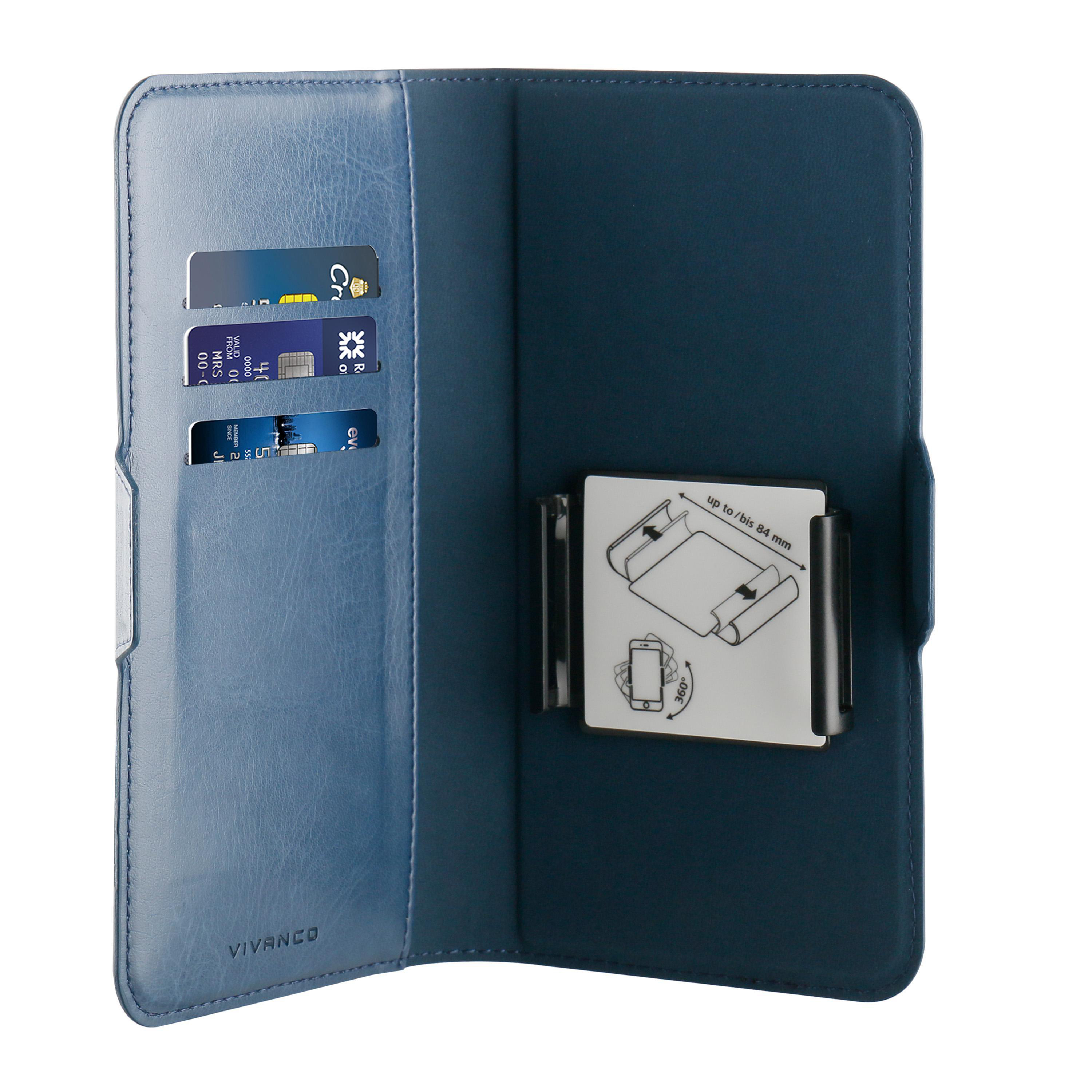 Für Gr. Case Book Blau VIVANCO Zoll , 6.2 Universal Gerätegröße XL, Universal, Bookcover,
