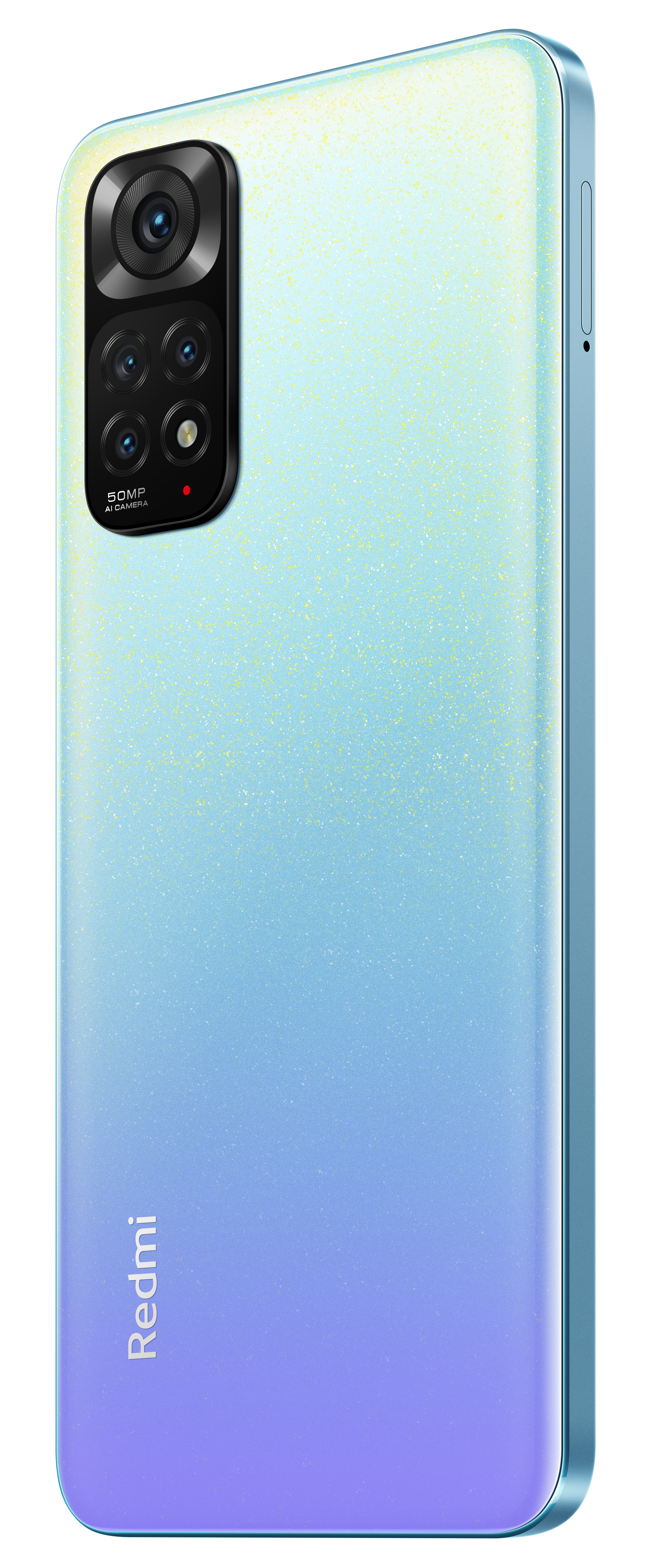 Blau-gelbes Smartphone-Rückseite mit Farbverlauf.