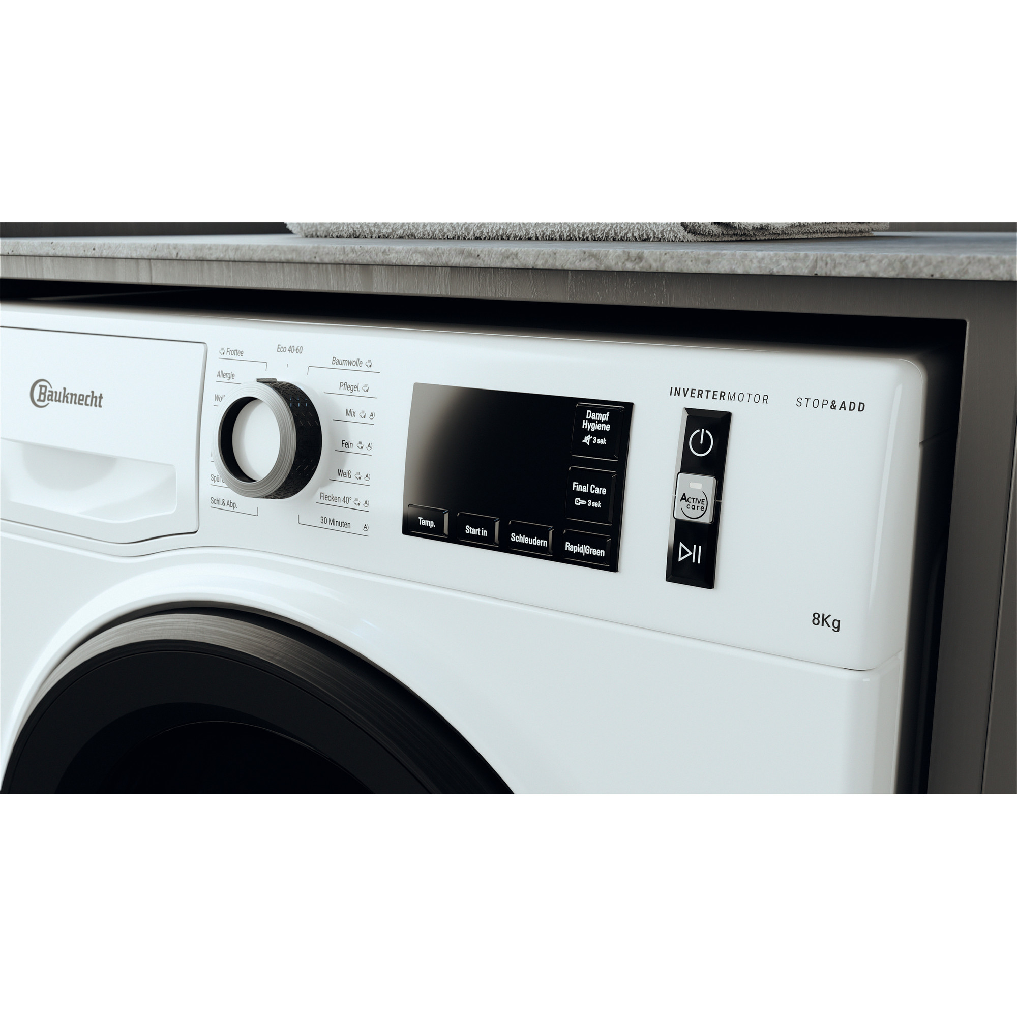 BAUKNECHT WM Pure 8A Waschmaschine (8 kg, 1351 U/Min., A)