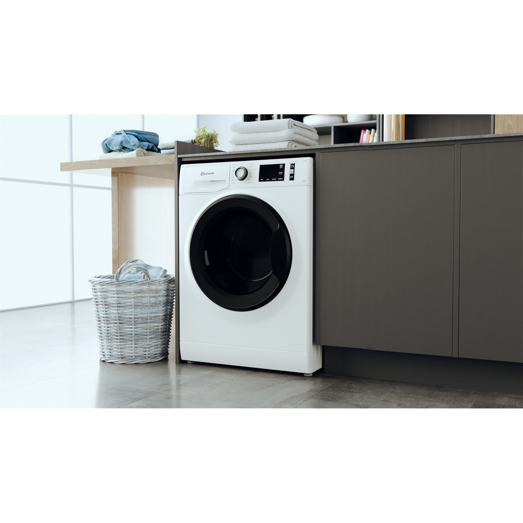 BAUKNECHT WM Pure 8A Waschmaschine (8 kg, 1351 U/Min., A)