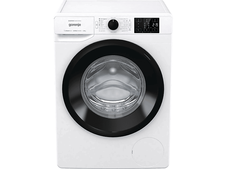 GORENJE WNEI86BS elöltöltős mosógép 8 kg, 1600 f/p, gőzprogram