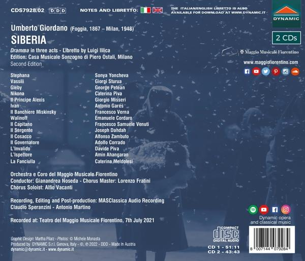 Yoncheva/Noseda/Coro e Orchestra del Maggio/+ - Siberia  - (CD)