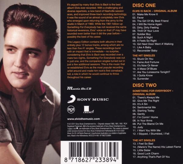 Elvis Presley - Elvis is Back  - (CD)