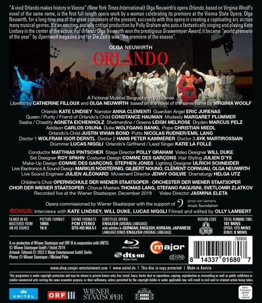 Lindsey/Clementi/Pintscher/Wiener Staatsoper/+ - Orlando  - (Blu-ray)