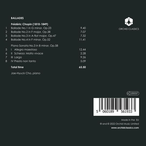 Jae-hyuck Cho - 4 Balladen und Sonate 3  - (CD)