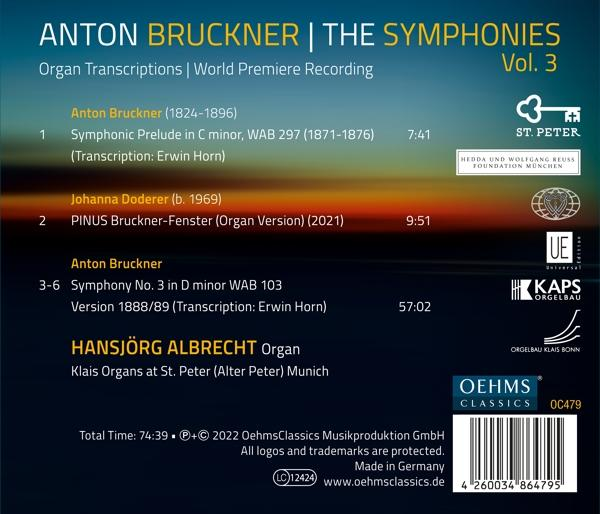 Hansjörg Albrecht - Anton Bruckner Project-The Symphonies,Vol.3  - (CD)