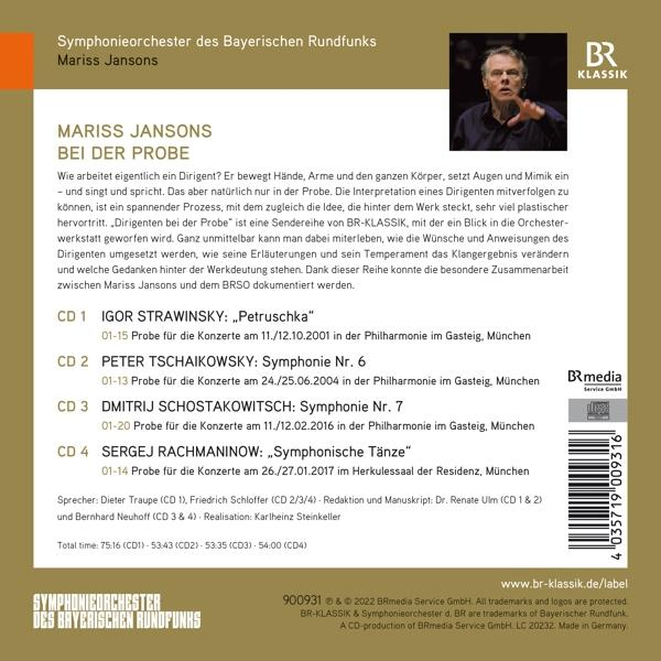 Jansons Mariss/BRSO - Dirigenten bei der Probe  - (CD)