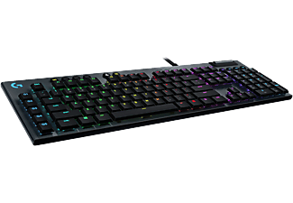 LOGITECH G815 LIGHTSYNC RGB - Gaming Tastatur, Kabelgebunden, QWERTZ, Mechanisch, Logitech Romer G Tactile, Schwarz