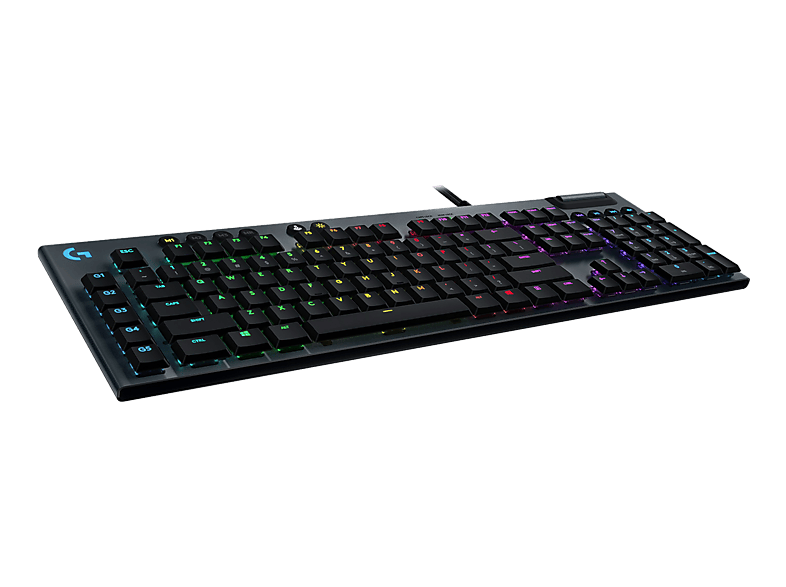 LOGITECH G815 LIGHTSYNC RGB - Gaming Tastatur, Kabelgebunden, QWERTZ, Mechanisch, Logitech Romer G Tactile, Schwarz