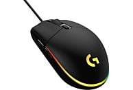 LOGITECH G203 LIGHTSYNC - Gaming-Maus, Kabelgebunden, Optisch mit Leuchtdioden, 8000 dpi, Schwarz