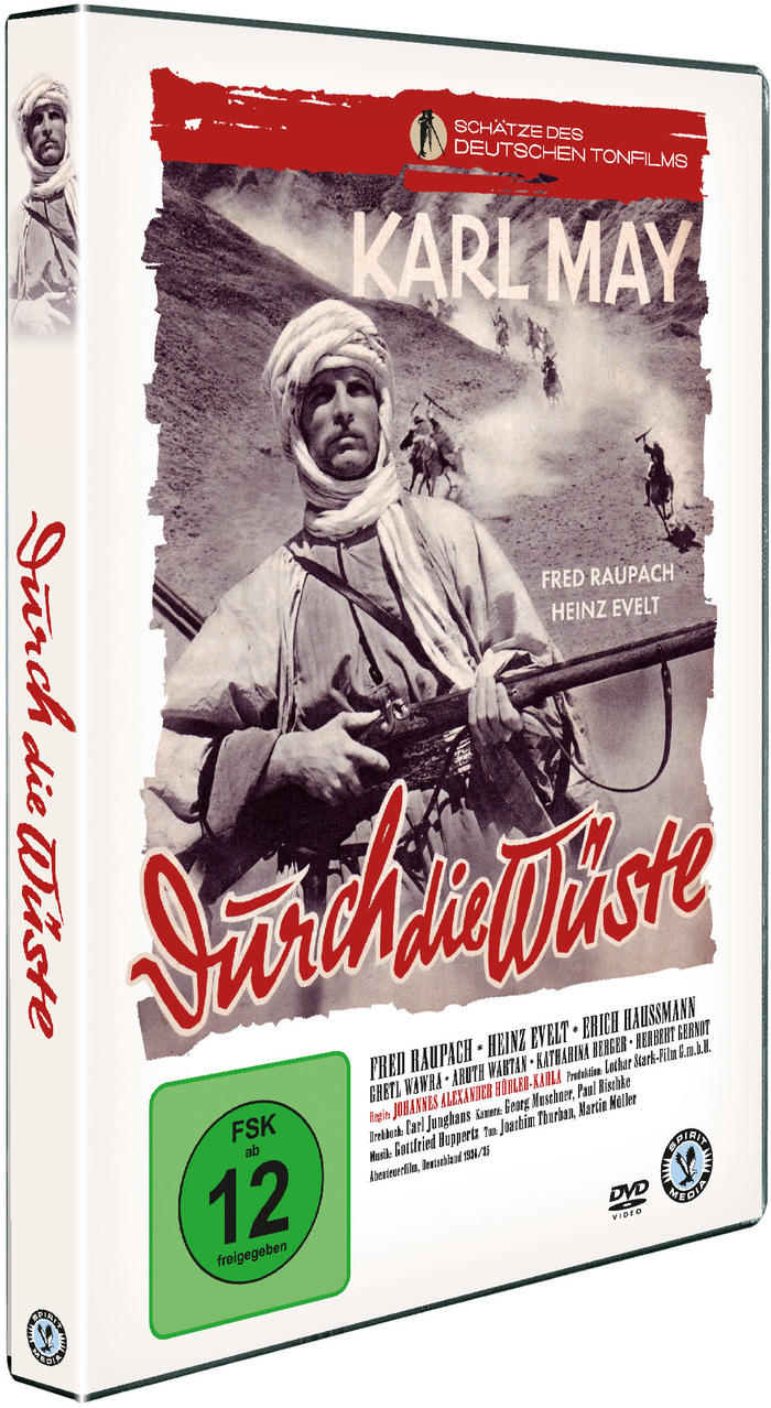 DVD-Hülle mit Filmplakat und Text, eine Wüstenszene.