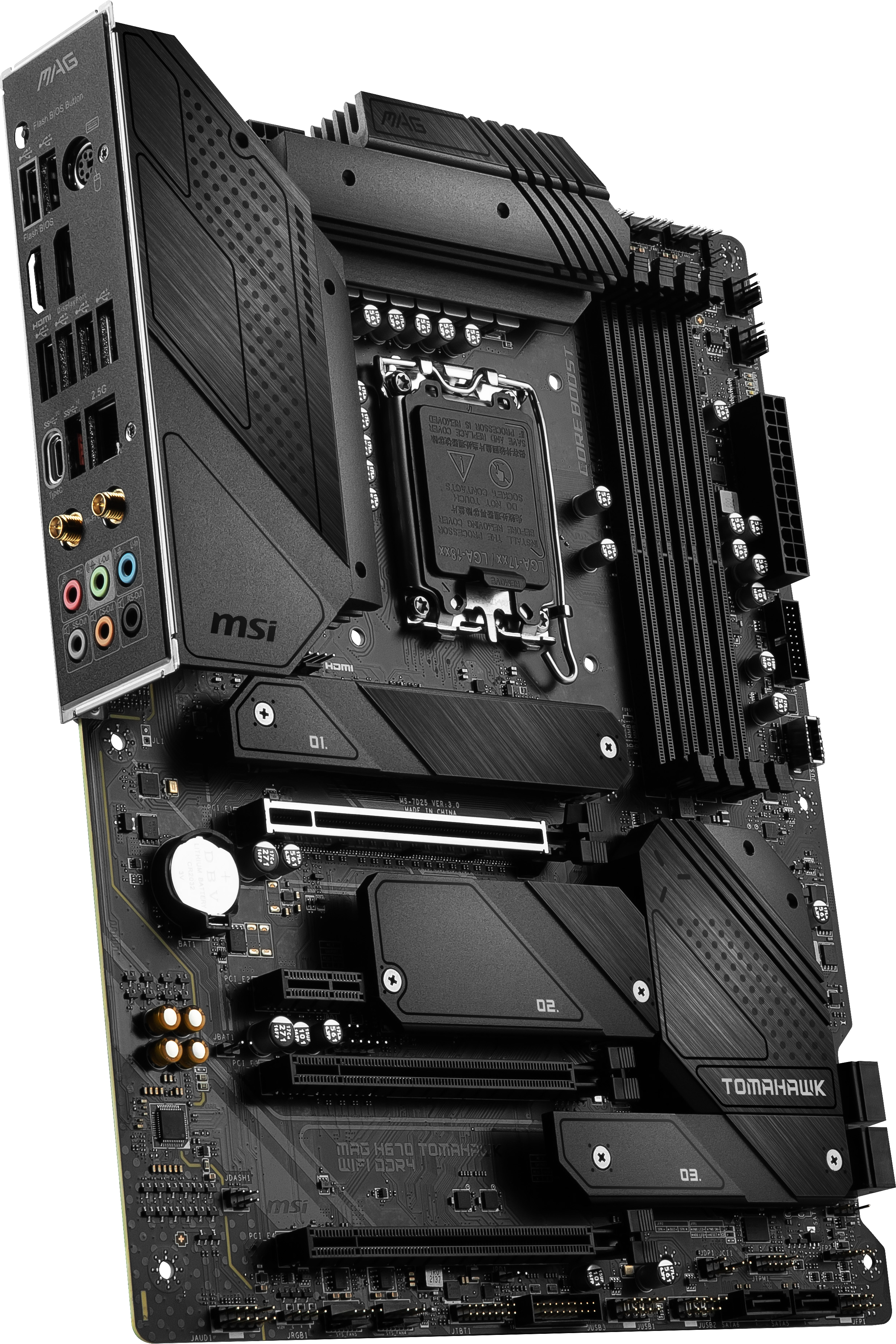 MSI MAG H670 TOMAHAWK WIFI DDR4 (7D25-030R) Mainboard Schwarz