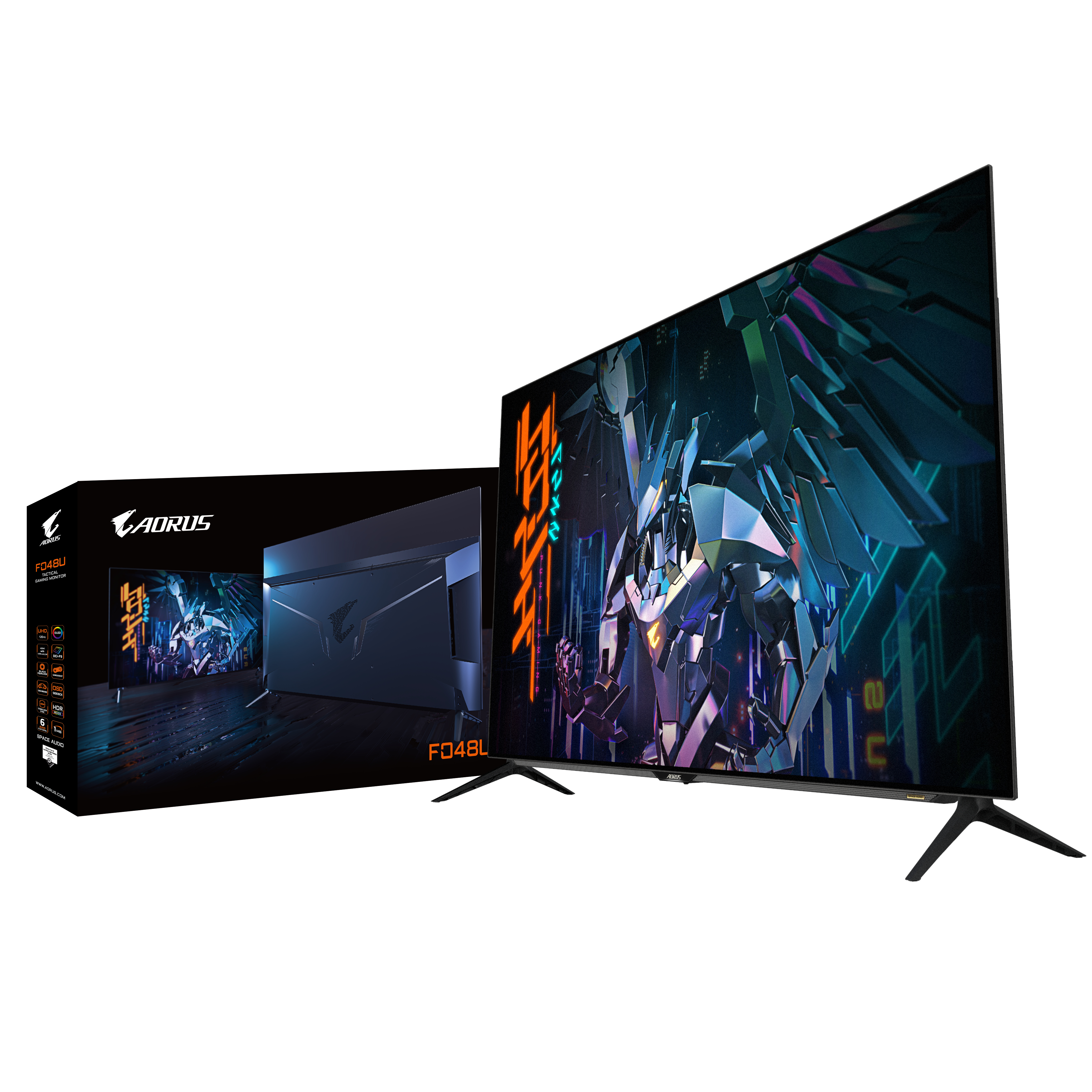 GIGABYTE AORUS FO48U 47,53 Zoll  UHD 4K  Gaming Monitor  1 ms Reaktionszeit  