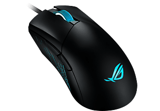 ASUS ROG Gladius III - Gaming-Maus, Kabelgebunden, Optisch mit Leuchtdioden, 26000 dpi, Schwarz