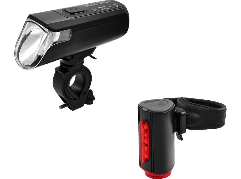 FISCHER 50565 AKKU USB LED BEL SET BODENBEL 60 LUX Schwarz 