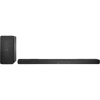 Barra de sonido - Denon DHT-S517, Subwoofer inalámbrico, Bluetooth, Dolby Atmos 3.1.2, Negro