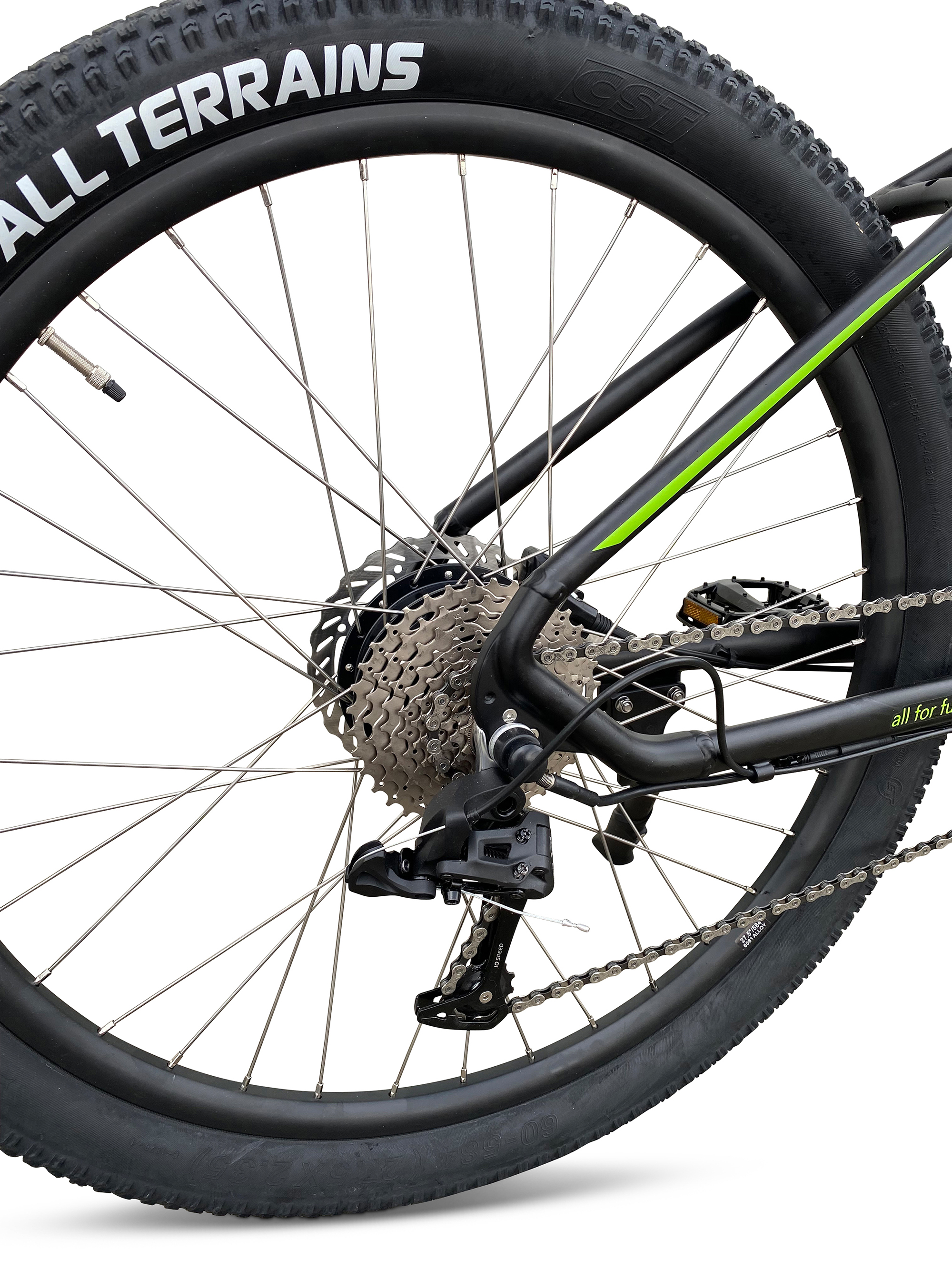 LLOBE  MTLogan Mountainbike (Laufradgröße: 27,5 Zoll, Rahmenhöhe: 48 cm, Unisex-Rad, 468 Wh, Grün)