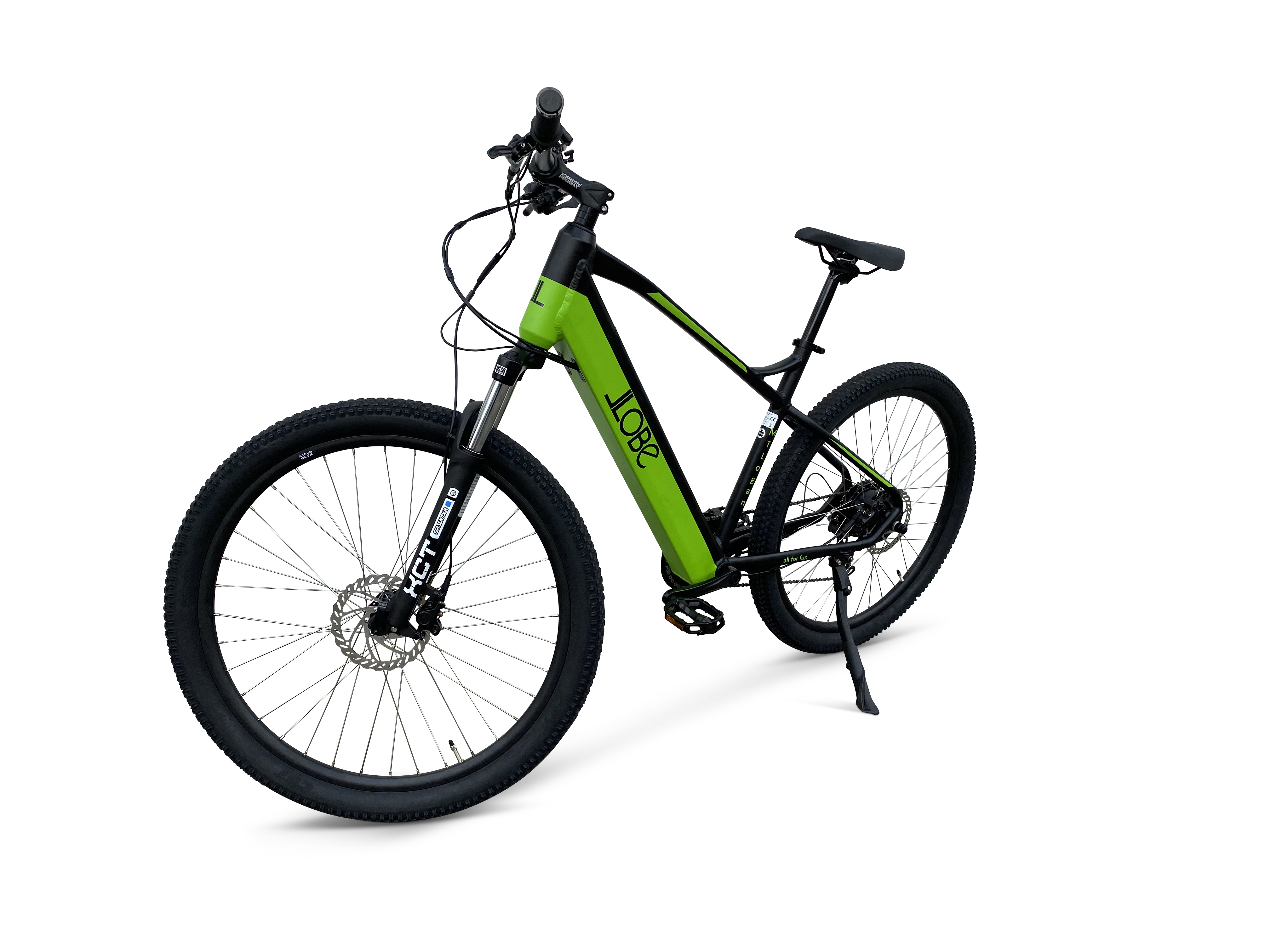 LLOBE  MTLogan Mountainbike (Laufradgröße: 27,5 Zoll, Rahmenhöhe: 48 cm, Unisex-Rad, 468 Wh, Grün)