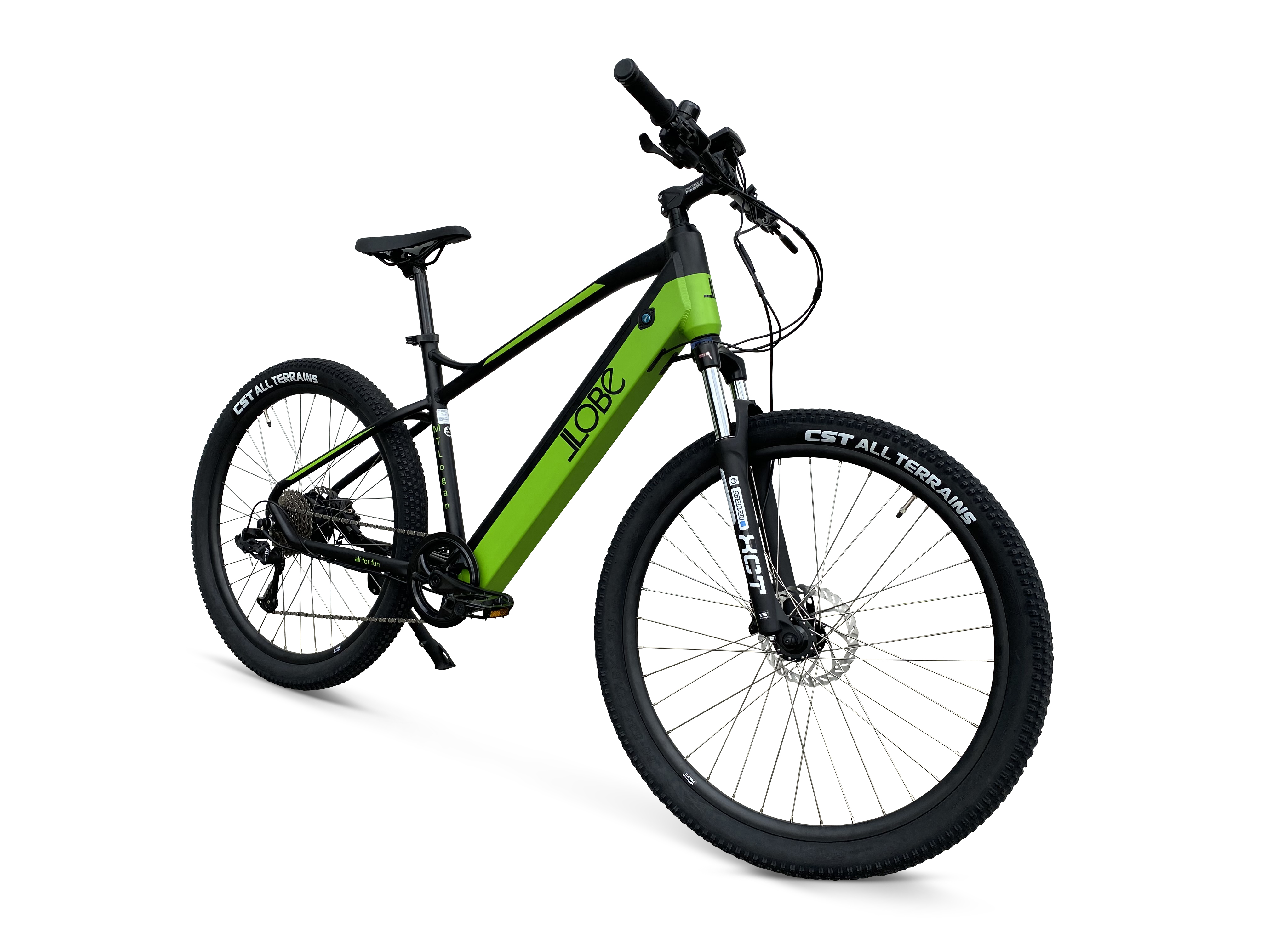 LLOBE  MTLogan Mountainbike (Laufradgröße: 27,5 Zoll, Rahmenhöhe: 48 cm, Unisex-Rad, 468 Wh, Grün)