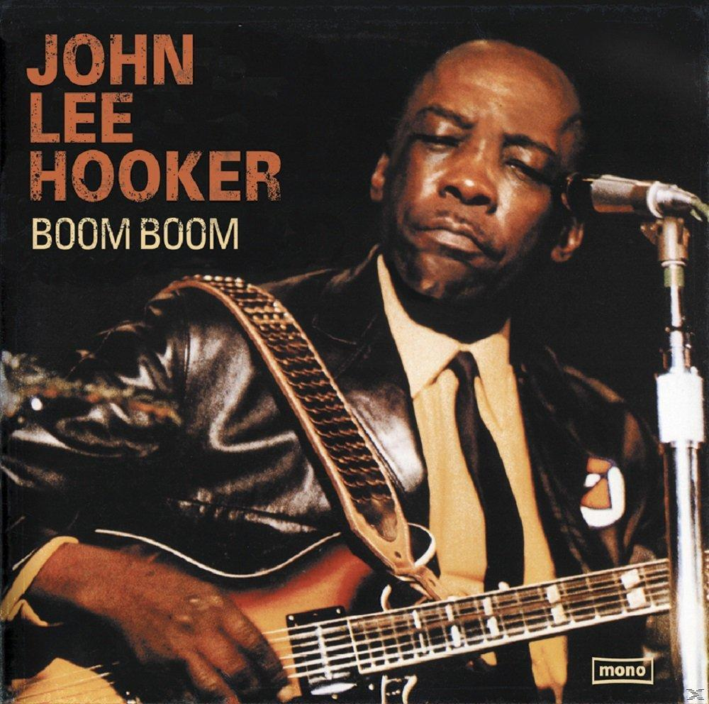 John Lee Hooker album borítója, gitározik, a 'Boom Boom' címmel.