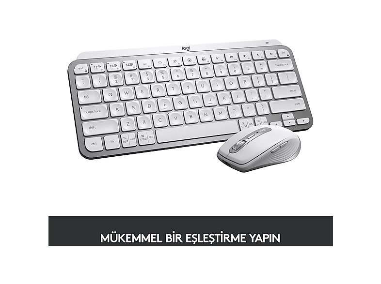 LOGITECH MX Keys Mini Mac İçin Minimalist Kablosuz Aydınlatmalı