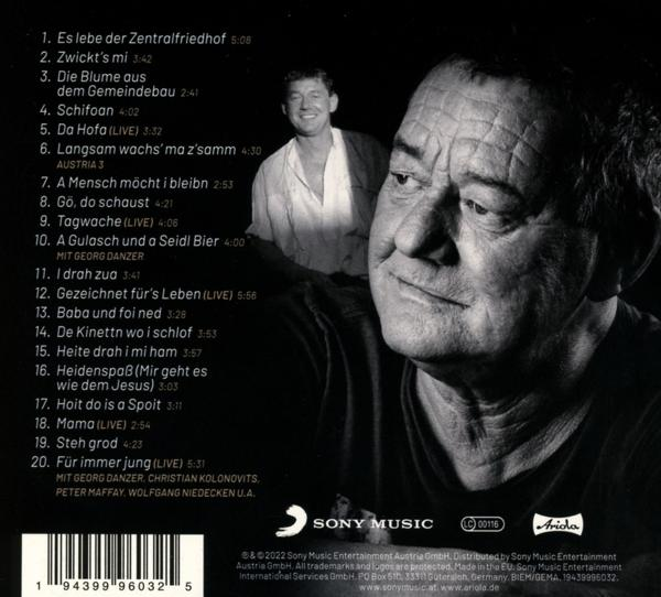 CD-Cover-Art für ein Musikalbum mit Porträt eines Mannes.