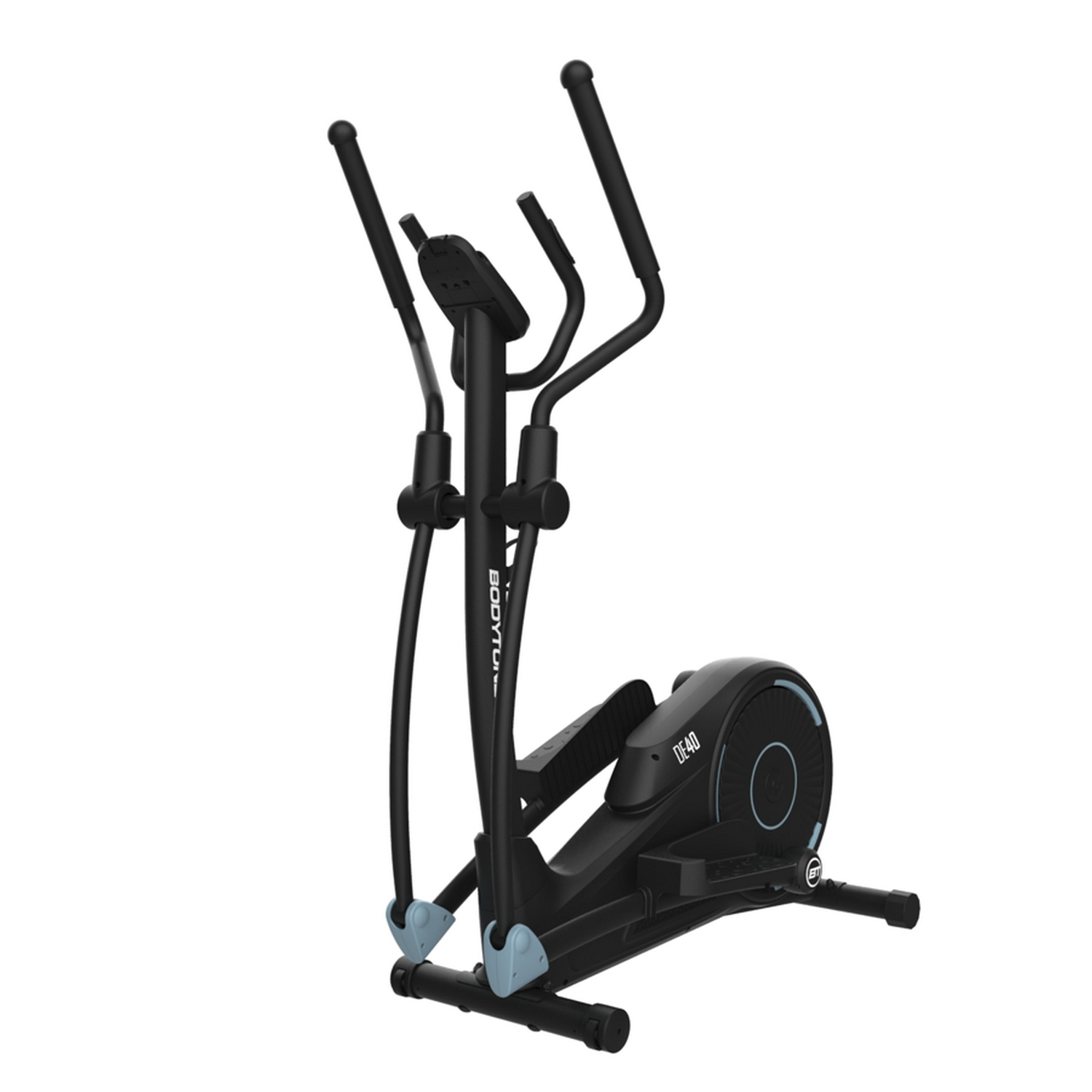Bicicleta elíptica - Bodytone DE40, Zancada 36 cm, Volante inercia 12 kg, Peso Máx. 150 kg, 32 Niveles Intensidad, LCD, Negro