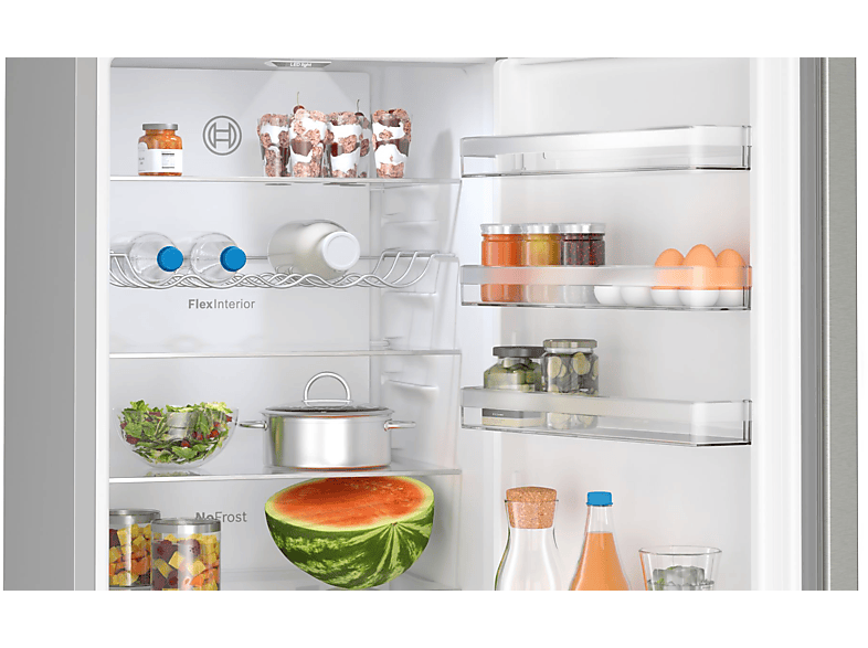 BOSCH KGN39VIBT Serie 4 Kühlgefrierkombination (B, 363 l, 2030 mm hoch, inox-antifingerprint)