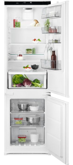 AEG SCE818E8TS Beépíthető kombinált hűtőszekrény, NoFrost, 178 cm