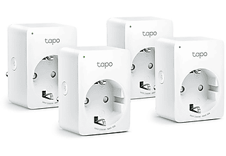 TP-LINK Tapo P100 (4-Pack), Amazon Alexa ve Google Home, Uzaktan Kontrol, Akıllı Mini Wi-Fi Soketi