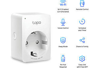 TP-LINK Tapo P100 Akıllı Mini Wi-Fi Soketi (4 Adet) Beyaz_1