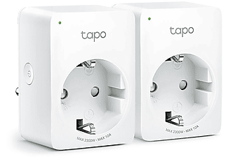 TP-LINK Tapo P100 (2-Pack), Amazon Alexa ve Google Home, Uzaktan Kontrol, Akıllı Mini Wi-Fi Soketi