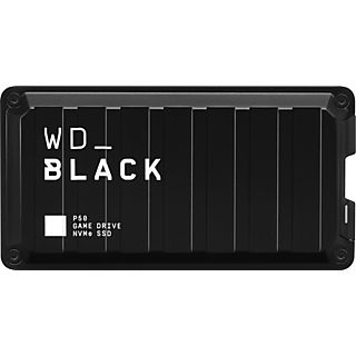 Disco duro SSD externo 1 TB - WD_BLACK P50 Game Drive SSD, Portátil, Para PC o Consolas, USB 3.2 Gen 2x2, Negro