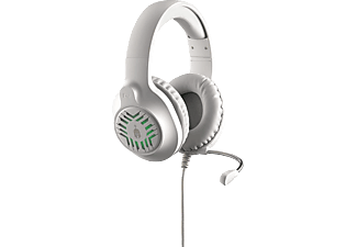 SPARTAN GEAR Medusa vezetékes gaming fejhallgató, fehér/szürke