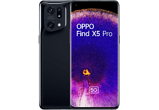 Móvil - OPPO Find X5 Pro 5G, Black, 256 GB, 12 GB RAM, 6.7" WQHD+, Qualcomm Snapdragon™ 8, 5000mAh, Android 12