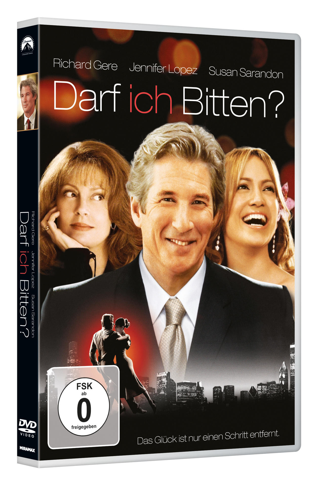 DVD-Hülle für 'Darf ich bitten?' mit Richard Gere und Jennifer Lopez.