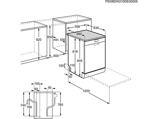 AEG Vaatwasser F (FFB41600ZW)