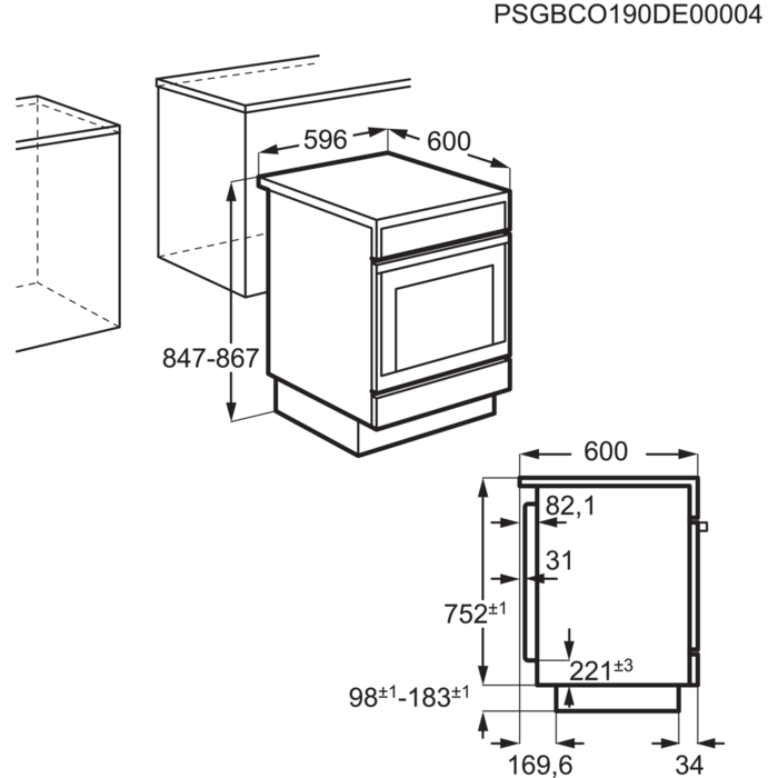 ZANUSSI Keramisch fornuis A (ZCV65320XA)