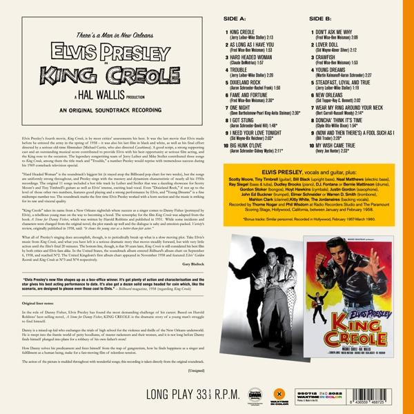 Elvis Presley - King Creole (Vinyl) (Ltd.180g Farbg.Vinyl) 