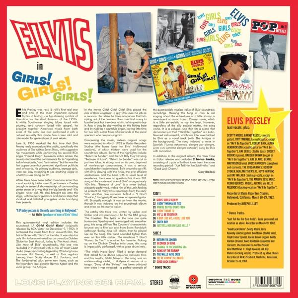 Elvis Presley (Vinyl) (LTD.180G - GIRLS! FARBG.VINYL) GIRLS! GIRLS! 