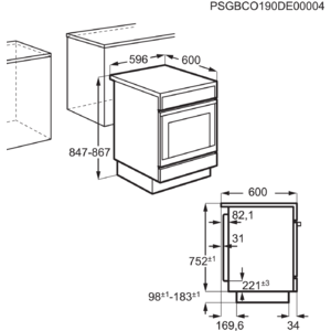 ZANUSSI Keramisch fornuis A (ZCV65320XA)