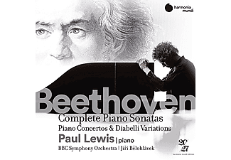 Paul Lewis, Jiří Bělohlávek - Beethoven: Complete Piano Sonatas - Piano Concertos & Diabelli Variations (CD)